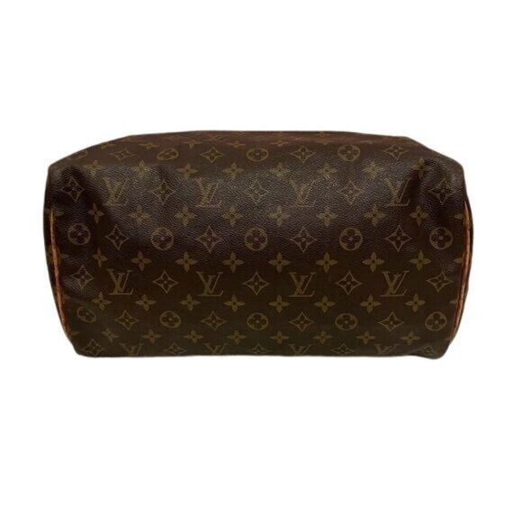 Louis Vuitton Vintage Speedy 35 Satchel Shoulder Bag Brown Monogram Chic Luxury - Picture 4 of 16